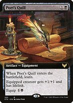 Poet's Quill (Extended Art) (STX-305) - Strixhaven: School of Mages: (Extended Art)