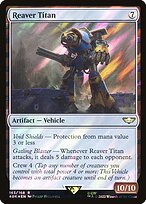 Reaver Titan (Surge Foil) (40K-163) - Warhammer 40,000 Commander Foil