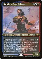 Sarkhan, Soul Aflame (MAT-146) - March of the Machine: The Aftermath Etched Foil