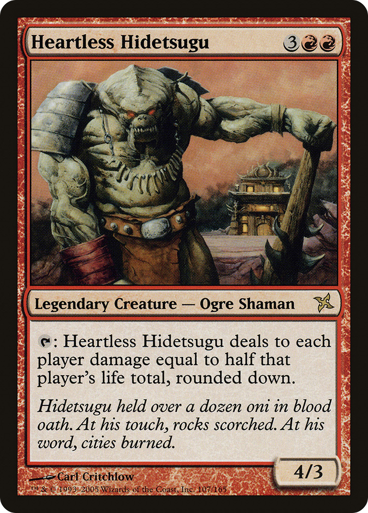 Heartless Hidetsugu (BOK-107) - Betrayers of Kamigawa Foil