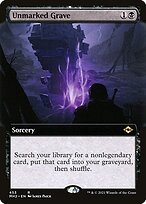 Unmarked Grave (Extended Art) (MH2-453) - Modern Horizons 2: (Extended Art) Foil
