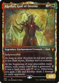 Klothys, God of Destiny (Showcase) (THB-268) - Theros Beyond Death: (enchantment, Showcase)