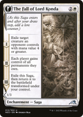 The Fall of Lord Konda (NEO-012) - Kamigawa: Neon Dynasty: (fandfc, enchantment) Foil