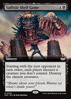 Sadistic Shell Game (Extended Art) (DSC-053) - Duskmourn: House of Horror Commander: (Extended Art)