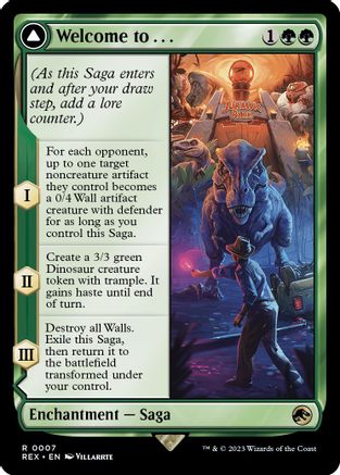Welcome to . . . (REX-007) - Jurassic World Collection (Borderless) Foil