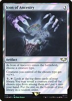 Icon of Ancestry (Surge Foil) (40K-242) - Warhammer 40,000 Commander Foil