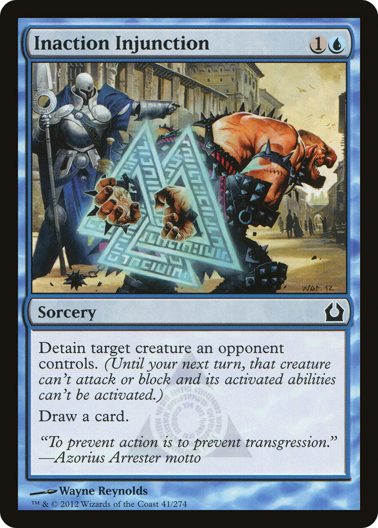 Inaction Injunction (RTR-041) - Return to Ravnica Foil