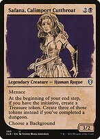 Safana, Calimport Cutthroat (Showcase) (CLB-390) - Commander Legends: Battle for Baldur's Gate: (Showcase)