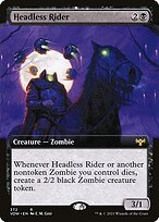 Headless Rider (Extended Art) (VOW-372) - Innistrad: Crimson Vow: (Extended Art)