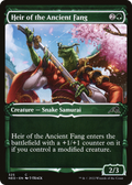 Heir of the Ancient Fang (Showcase) (NEO-325) - Kamigawa: Neon Dynasty: (Showcase) Foil