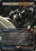 Fell Beast's Shriek (Borderless) (Surge Foil) (LTC-552) - Tales of Middle-earth Commander Foil
