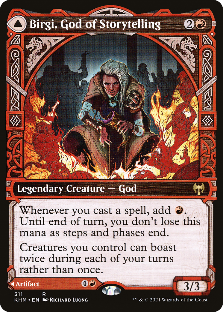 Birgi, God of Storytelling (Showcase) (KHM-311) - Kaldheim: (Showcase)