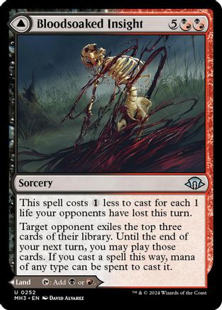 Bloodsoaked Insight (MH3-252) - Modern Horizons 3 Foil