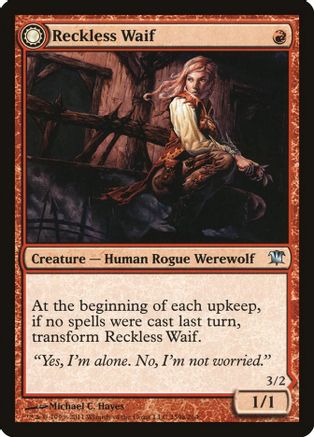 Reckless Waif (ISD-159) - Innistrad: (Double Faced Transform) Foil