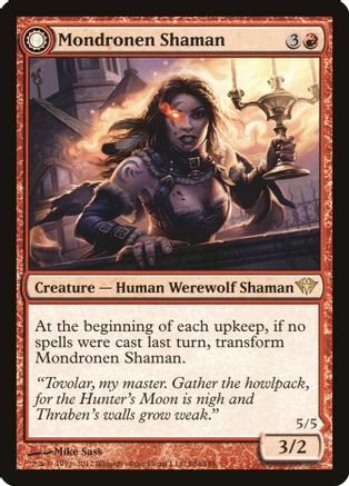 Mondronen Shaman (DKA-098) - Dark Ascension: (Double Faced Transform) Foil