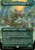 Titania, Protector of Argoth (Borderless) (MH2-319) - Modern Horizons 2 (Borderless) Foil