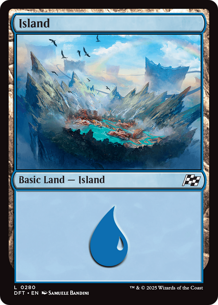 Island (0280) (DFT-280) - Aetherdrift Foil