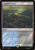 Choked Estuary (Surge Foil) (40K-268) - Warhammer 40,000 Commander Foil