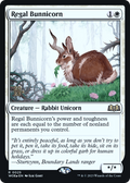 Regal Bunnicorn (PRE-025) - Wilds of Eldraine Promos Foil