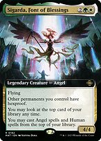Sigarda, Font of Blessings (Extended Art) (MAT-182) - March of the Machine: The Aftermath: (Extended Art) Foil