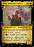 Bilbo, Birthday Celebrant (Showcase Scrolls) (LTC-451) - Tales of Middle-earth Commander: (Showcase) Foil