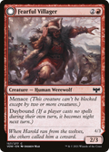 Fearful Villager (VOW-157) - Innistrad: Crimson Vow: (Double Faced Transform) Foil