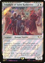 Triumph of Saint Katherine (Surge Foil) (40K-017) - Warhammer 40,000 Commander: (miracle) Foil
