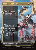 Thunder of Unity (Borderless) (TDM-391) - Tarkir: Dragonstorm: (enchantment) Foil