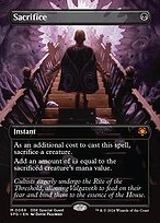 Sacrifice (Borderless) (SPG-069) - Special Guests Foil