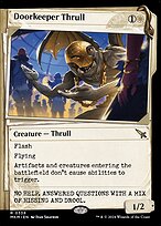 Doorkeeper Thrull (Showcase) (MKM-338) - Murders at Karlov Manor: (Showcase) Foil