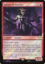 Keeper of Secrets (Surge Foil) (40K-078) - Warhammer 40,000 Commander Foil