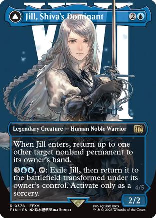 Jill, Shiva's Dominant (Borderless) (FIN-378) - FINAL FANTASY: (enchantment)