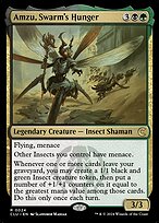 Amzu, Swarm's Hunger (CLU-024) - Ravnica: Clue Edition