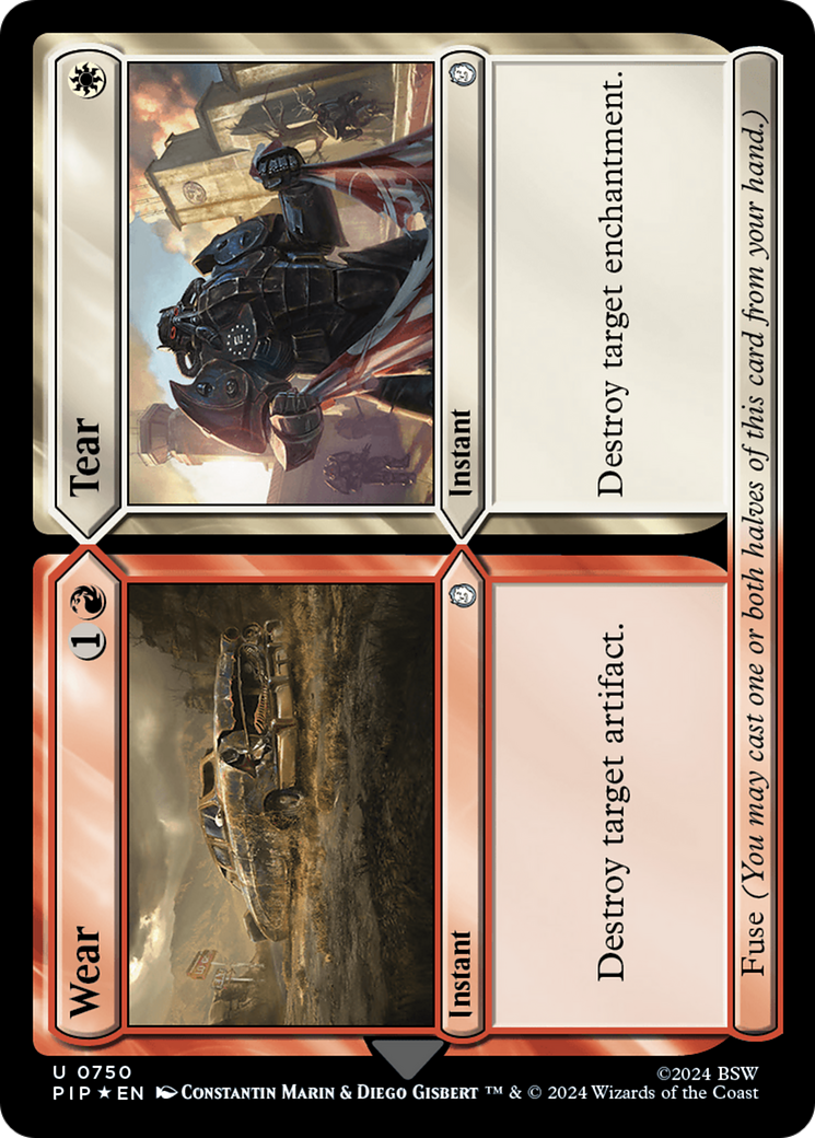 Wear // Tear (Surge Foil) (PIP-750) - Fallout Foil