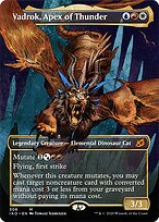 Vadrok, Apex of Thunder (Showcase) (IKO-308) - Ikoria: Lair of Behemoths: (Showcase) (Borderless) Foil