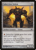 Saberclaw Golem (SOM-200) - Scars of Mirrodin Foil