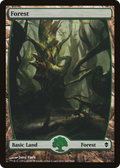 Forest (247) - Full Art (ZEN-247) - Zendikar Foil
