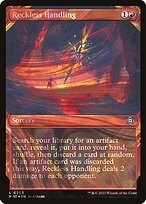 Reckless Handling (Halo Foil) (MAT-203) - March of the Machine: The Aftermath: (Showcase) Foil