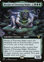 Myojin of Towering Might (Extended Art) (NEC-068) - Neon Dynasty Commander: (Extended Art)