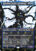 Tekuthal, Inquiry Dominus (Showcase) (Step-and-Compleat Foil) (ONE-431) - Phyrexia: All Will Be One: (Showcase) (Borderless) Foil