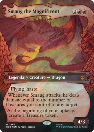 Smaug the Magnificent (Showcase) (Surge Foil) (HOB-265) - The Hobbit Foil