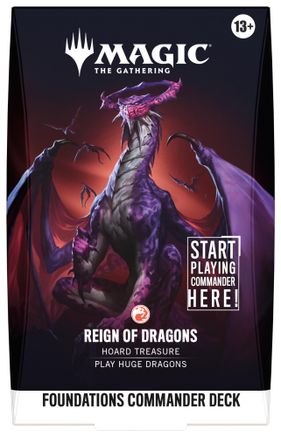 PREORDER Foundations Commander Deck - Reign of Dragons
