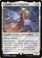 Celestine, the Living Saint (Surge Foil) (40K-010) - Warhammer 40,000 Commander Foil