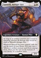 Sanwell, Avenger Ace (Extended Art) (BRC-052) - The Brothers' War Commander: (Extended Art)