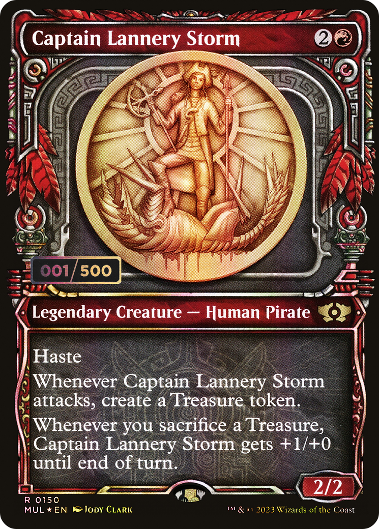 Captain Lannery Storm (Serial Numbered) (MUL-150Z) - Multiverse Legends: (Showcase) Foil