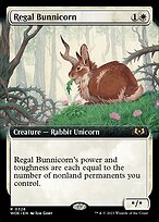 Regal Bunnicorn (Extended Art) (WOE-326) - Wilds of Eldraine: (Extended Art)