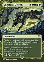 Unnatural Growth (WOT-062) - Wilds of Eldraine: Enchanting Tales: (Showcase) (Borderless)