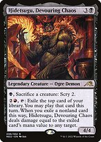 Hidetsugu, Devouring Chaos (NEO-099) - Kamigawa: Neon Dynasty Foil