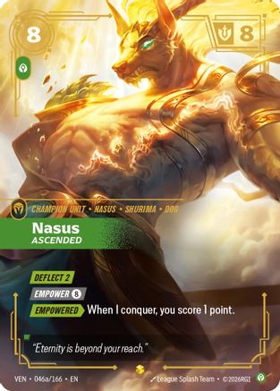 Nasus - Ascended (Alternate Art) (046a/166) - Vendetta Foil