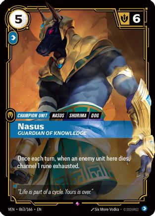 Nasus - Guardian of Knowledge (063/166) - Vendetta Foil